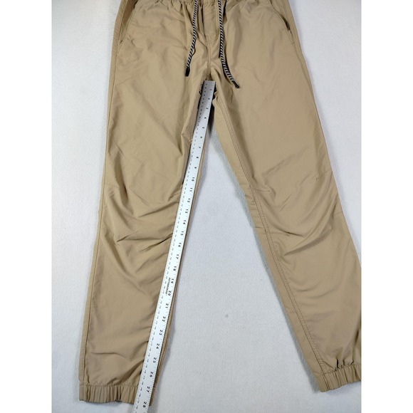 Hurley Pants Mens Medium Tan Jogger Nylon Blend Elastic Waist Cuffed Casual - Picture 13 of 16